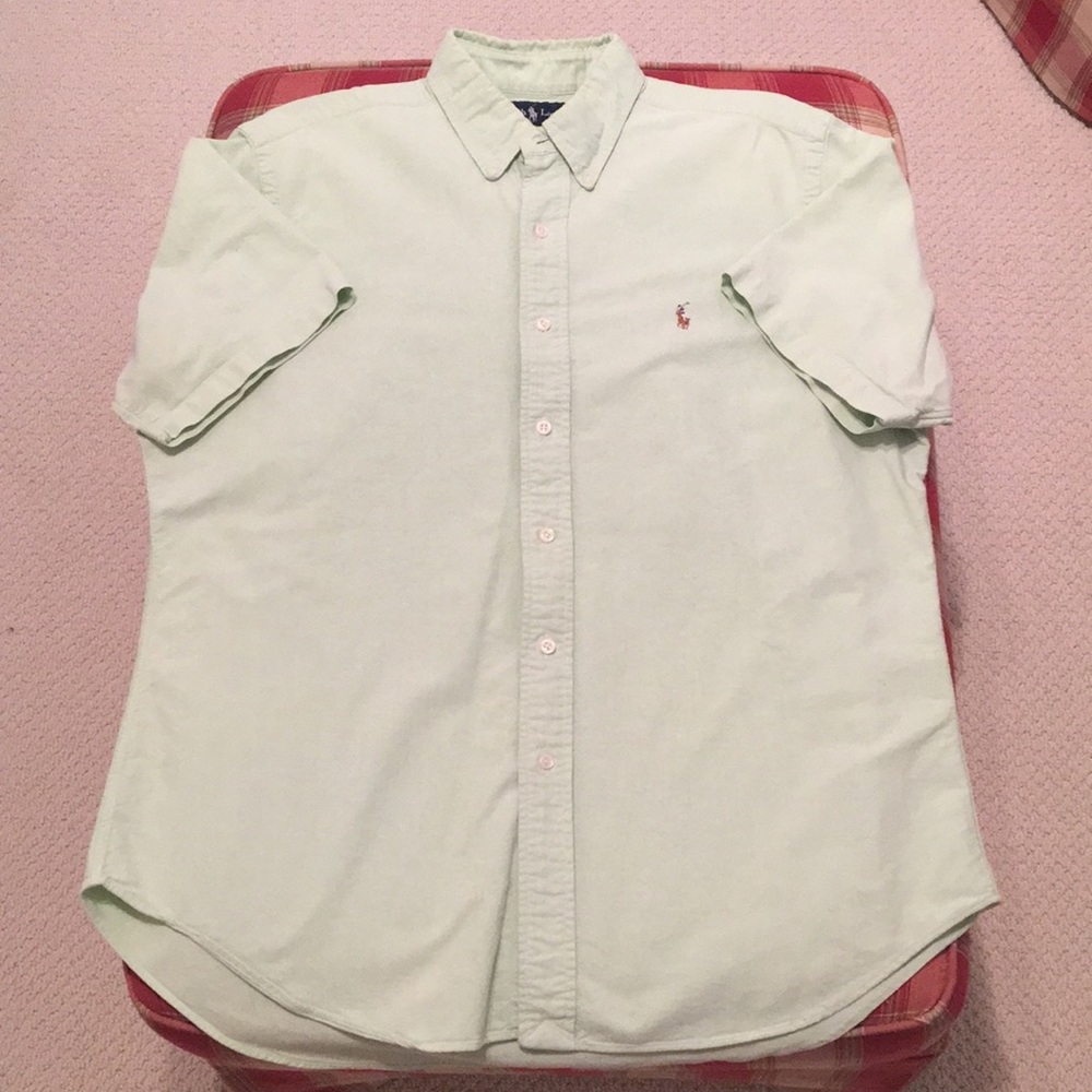 Ralph Lauren Light Green Casual Button Down Shirt